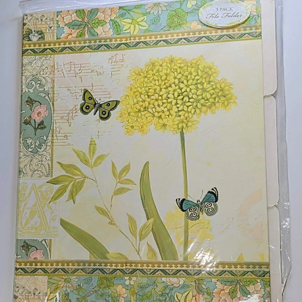 Floral Designer Colorful File Folders - Picture 5 of 8